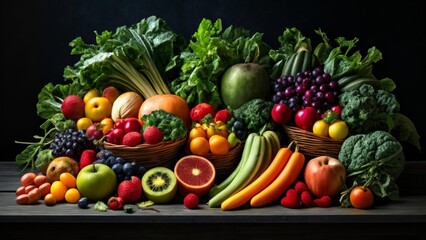  Vibrant bounty of fresh produce