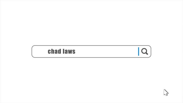 Chad Laws in Search Animation. Internet Browser Searching