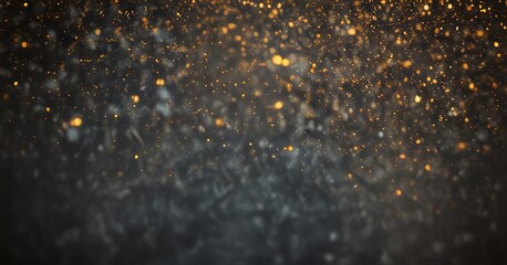 Falling gold lights gala texture gold abstract sparkle dust particles light dark pattern Gold overlay bokeh