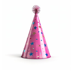 Party hat isolated on white background