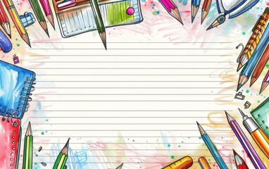 Assortment of coloured pencils with shadow on white background