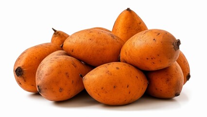  A cluster of ripe orange mangoes
