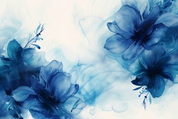 Expressive Abstract colorful ink flowers. Splash artist. Generate Ai