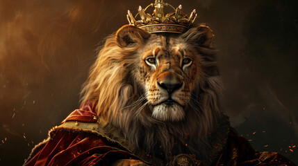 A regal lion