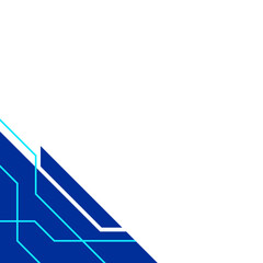 Blue Modern Futuristic Corner