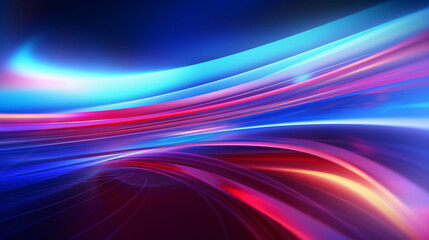 Abstract three-dimensional glowing curve background, abstract graphic poster PPT background