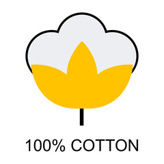 Cotton organic icon, clothing symbol natural symbol, web graphic vector illustration - 783744912