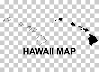 Set of Hawaii map, united states of america. Flat concept icon symbol vector illustration - 783744919