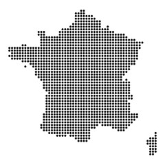 France map symbol shape, travel web flat concept icon symbol vector illustration