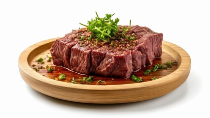  Deliciously cooked steak ready to be savored