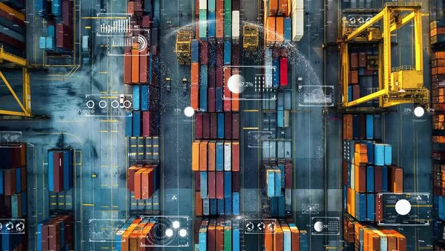 Next-gen supply chain logistics with real-time tracking information visualization 