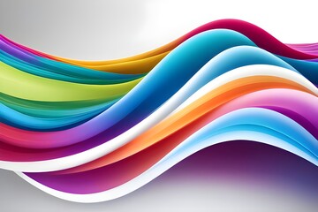 colorful waves abstract background, backgrounds 