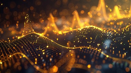 Graphic representation of gold price fluctuations