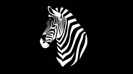 A striking zebra logo