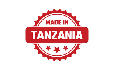 Obraz premium Made In Tanzania Rubber Stamp