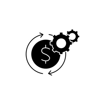 business model concept line icon. Simple element illustration. business model concept outline symbol design.