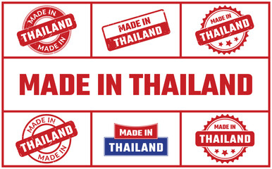 Made In Thailand Rubber Stamp Set