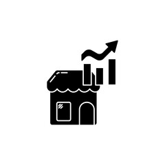 growth concept line icon. Simple element illustration. growth concept outline symbol design.