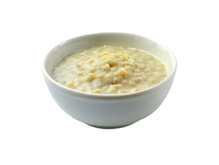Oatmeal isolated on transparent background