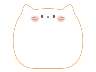 かわいい猫のフレーム