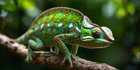 Obraz premium chameleon on a branch