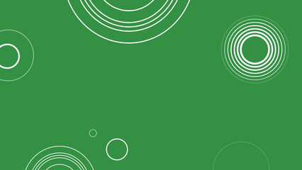 Green background with overlapping white circles.