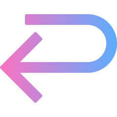 Fototapeta premium Turn Back Icon