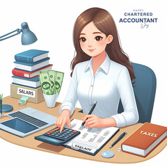 Chartered Accountant, Post, Chartered Accountant Day, July 1st, Chartered Accountants Day Poster, CA Day, Creative Design. Happy, Chartered, Accountant, Day, India, Vector, Poster,
Card, Laptop.