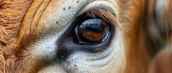 Captivating Close Up of a Cow s Eye Capturing the Tranquil Complexity of These Overlooked Animals