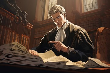 A lawyer presents a crucial codicil before the tribunal