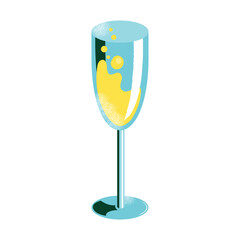 Set of cocktails. An illustration of classical drinks in different types of glasses. Vector illustration of summer cocktails isolated on background. Popular cocktails for design menu, posters