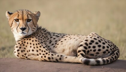 A-Cheetah-With-Its-Tail-Curled-Around-Its-Body-Re-Upscaled_6