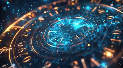 Golden Numerology Spiral with Cosmic Energy