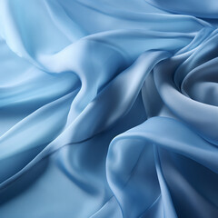 Fototapeta premium light silk blue fabric сreated with Generative Ai