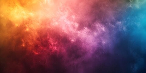 Spectral Radiance of Colorful Fog Evoking the Surreal Beauty of an Aurora Borealis Phenomenon in the Night Sky