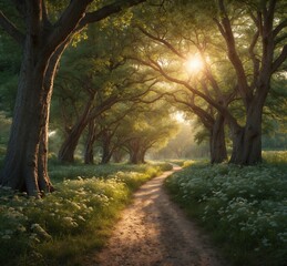 Fototapeta premium road in the forest