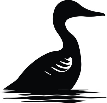 recommend clip art: loon silhouette