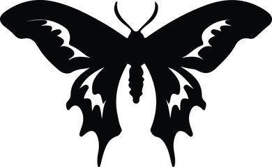 luna moth silhouette