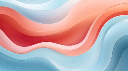 Blue and pink wave with a red stripe background