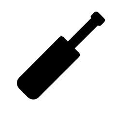 Cricket Bat Ball icon vector graphics element silhouette sign symbol illustration on a Transparent Background