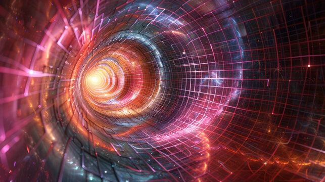 Tunnel in an unknown world, concept of infinity, hadron collider