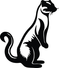 Obraz premium mongoose silhouette