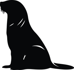 northern fur seal silhouette