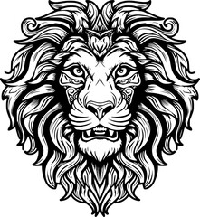 Obraz premium Lion - High Quality Vector Logo - Vector illustration ideal for T-shirt graphic