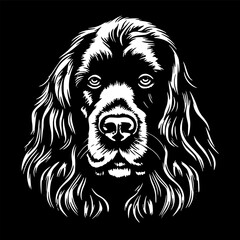 Fototapeta premium Cocker Spaniel | Minimalist and Simple Silhouette - Vector illustration