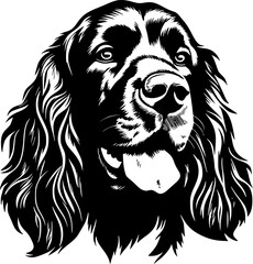 Fototapeta premium Cocker Spaniel - High Quality Vector Logo - Vector illustration ideal for T-shirt graphic