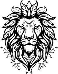 Fototapeta premium Lion - High Quality Vector Logo - Vector illustration ideal for T-shirt graphic