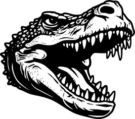 Naklejka premium Crocodile - High Quality Vector Logo - Vector illustration ideal for T-shirt graphic