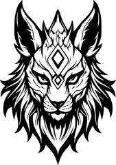 Obraz premium Lynx - Minimalist and Flat Logo - Vector illustration