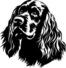 Obraz premium Cocker Spaniel - High Quality Vector Logo - Vector illustration ideal for T-shirt graphic